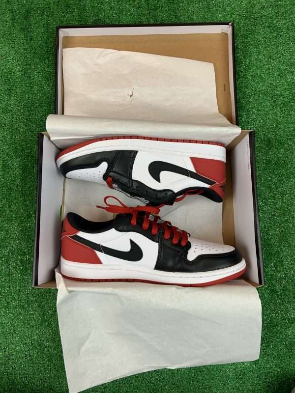 Nike Jordan 1 Retro Low Black Toe Taglia 42 Uomo - immagine 2