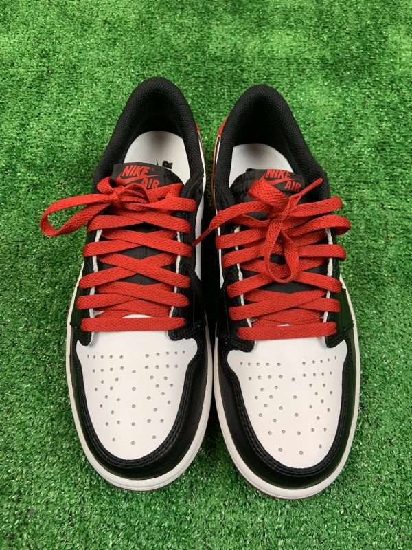 Nike Jordan 1 Retro Low Black Toe Taglia 42 Uomo - immagine 3
