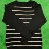Maglione Carhartt Nero a righe Bianche Taglia S - immagine 4